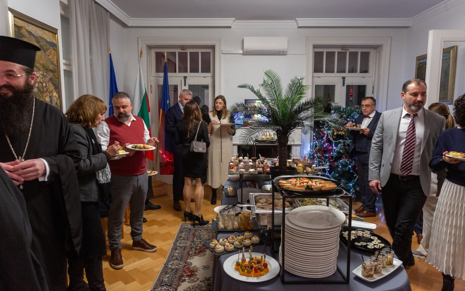 Božićno druženje članova Bugarsko-hrvatskog poslovnog kluba 12. prosinca 2023. u Veleposlanstvu Republike Bugarske u Zagrebu