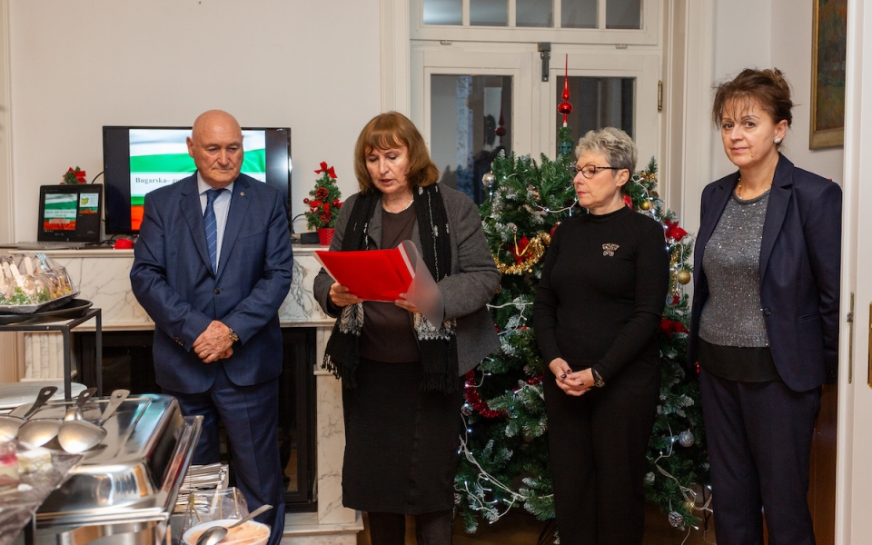 Božićno druženje članova Bugarsko-hrvatskog poslovnog kluba 12. prosinca 2023. u Veleposlanstvu Republike Bugarske u Zagrebu
