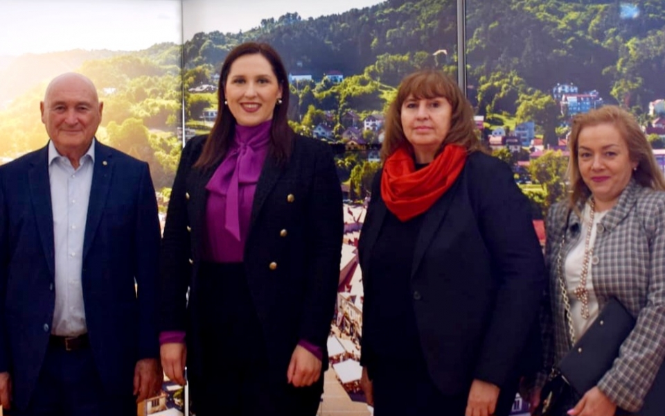 Susret bugarske veleposlanice u Republici Hrvatskoj Ive Kruleve s gđom Petrom Škrobot, gradonačelnicom grada Samobora.